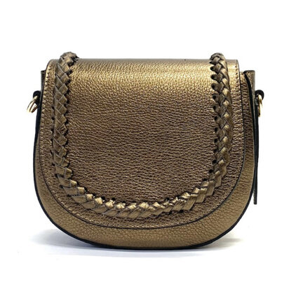 Joss Metallic Bag - BRONZE