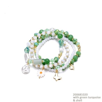 Armbandset Saar - groen