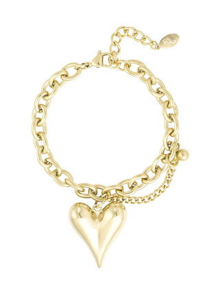 Armband love life - goud