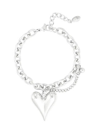 Armband love life - zilver