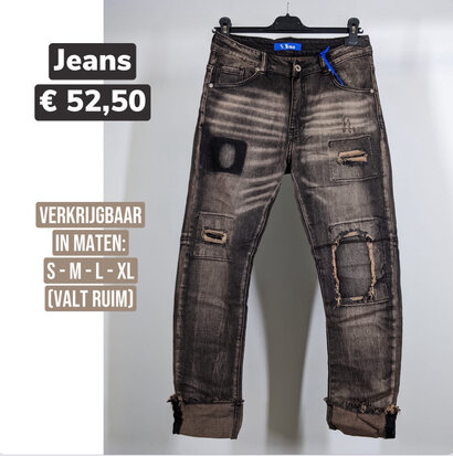 Destroyed jeans demaged 