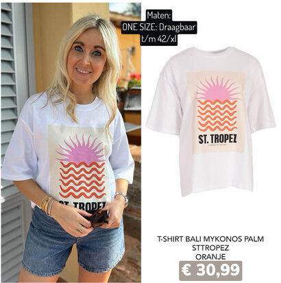 Azzurro T-SHIRT ST TROPEZ