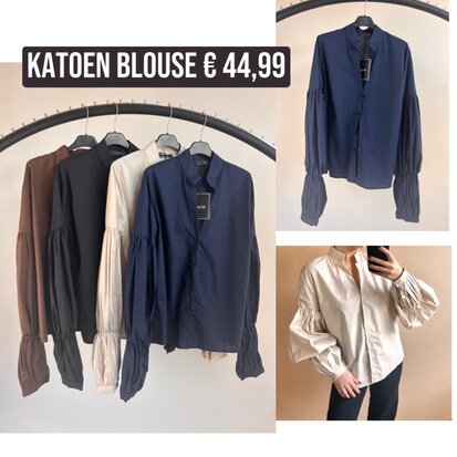 Maria Katoen blouse - beige