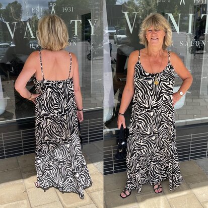 Lisette Zebra maxi dress 