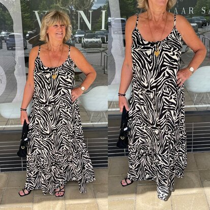 Lisette Zebra maxi dress 