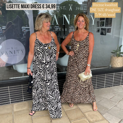 Lisette Zebra maxi dress 