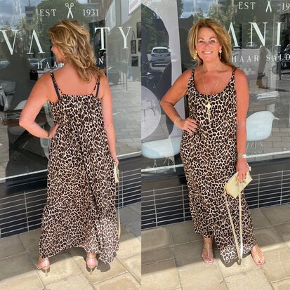 Lisette Leopard maxi dress 