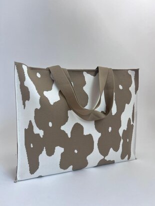 Claire Bag - bloemen taupe/beige