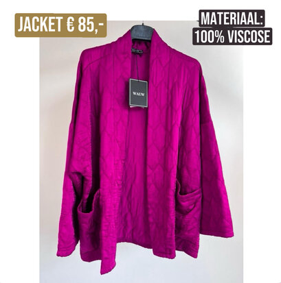 Esmea viscose jacket - fuxia