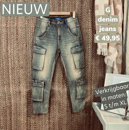 Pocket wonder stretchy baggy jeans