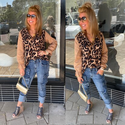 CHICA leopard blouse 