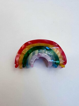 Regenboog haarclip 