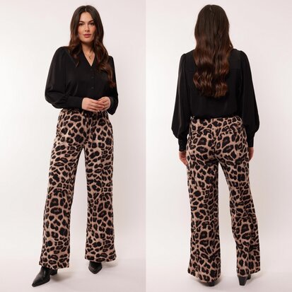 C&S  Bo-Anne broek leopard print