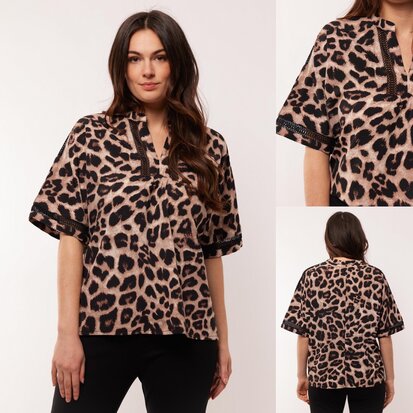 C&S Bibe top leopard print