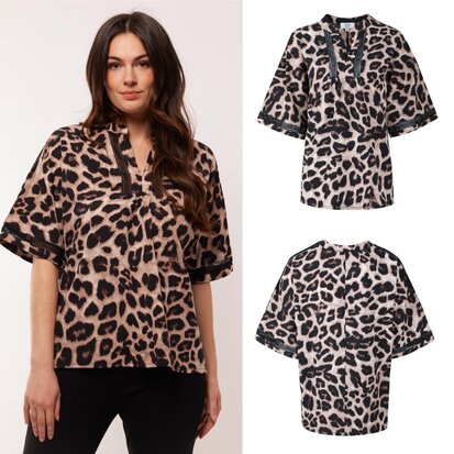 C&S Bibe top leopard print