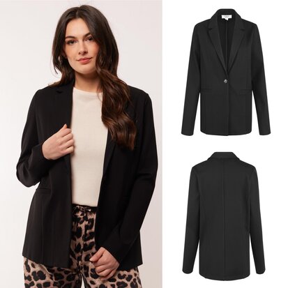 C&S Carly blazer zwart