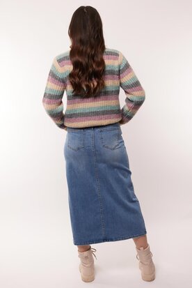 C&S Coco rok denim mid blue