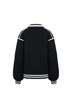 C&S Kris cardigan black/offwhite