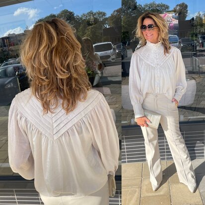 Bliss blouse - parelmoer