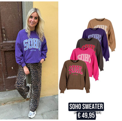 SOHO sweater paars