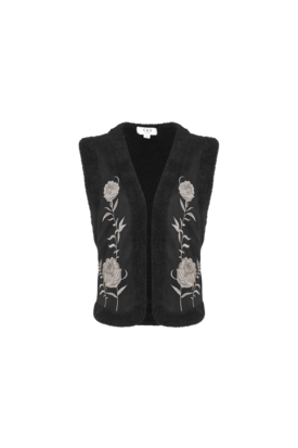 C&S Flora gilet black