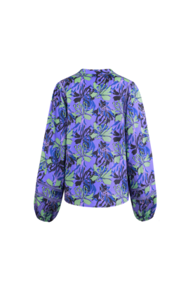 Fluresk Fey blouse cool purple/ fresh lime