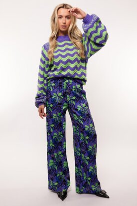 Fluresk Kikki broek cool purple/ fresh lime