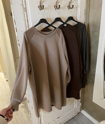 IVY soft sweater dress taupe