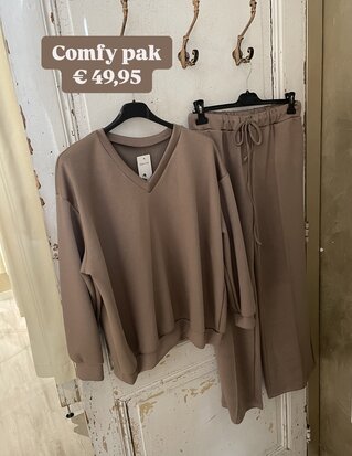 Ayse comfy set taupe