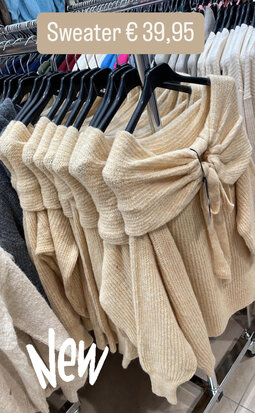 BOWLINA sweater beige