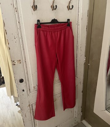 Romy leather look broek - rood