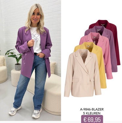 Azzurro Oversized blazer roze