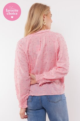 C&S Aria blouse flower peach