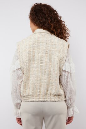 C&S Kamyla jacket gilet sand