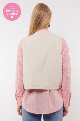 C&S Tory gilet sand