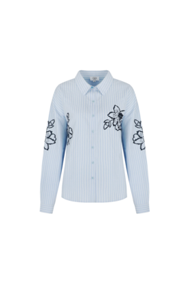 C&S Lorraine blouse ice blue