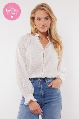 C&S Aria blouse offwhite