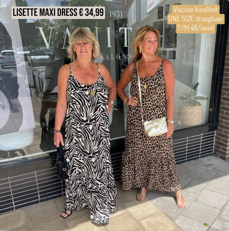 Lisette Leopard maxi dress 