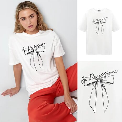 T-shirt la parissiene - wit