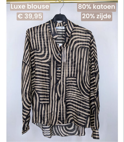 Luxe Lianne blouse zwart