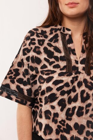 C&S Bibe top leopard print