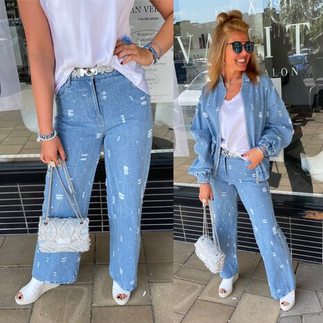 DENIM WIDE LEG  JEANS SARA