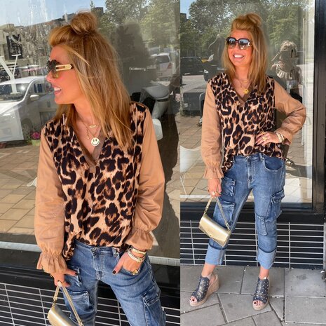 CHICA leopard blouse 