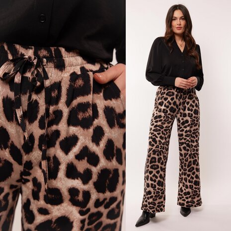 C&S  Bo-Anne broek leopard print