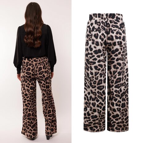 C&S  Bo-Anne broek leopard print