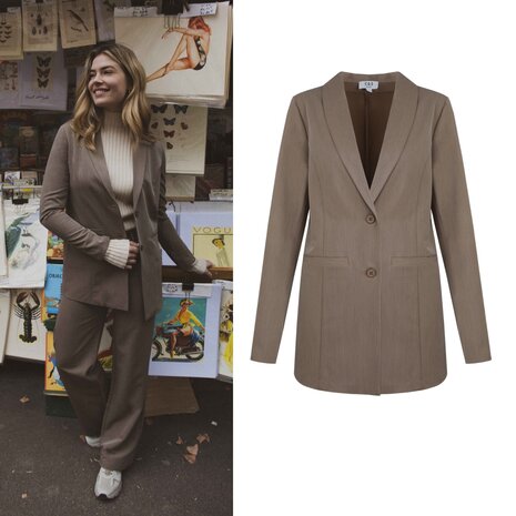 C&S Cassandra blazer sahara