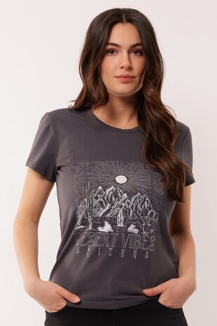 C&S Carlotta t-shirt dark gray