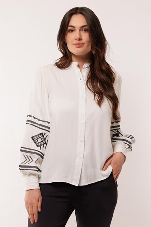 C&S Chiara blouse offwhite