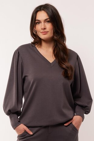 C&S Celia top dark gray