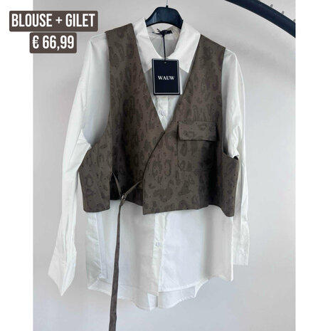 Patricia blouse + gilet 